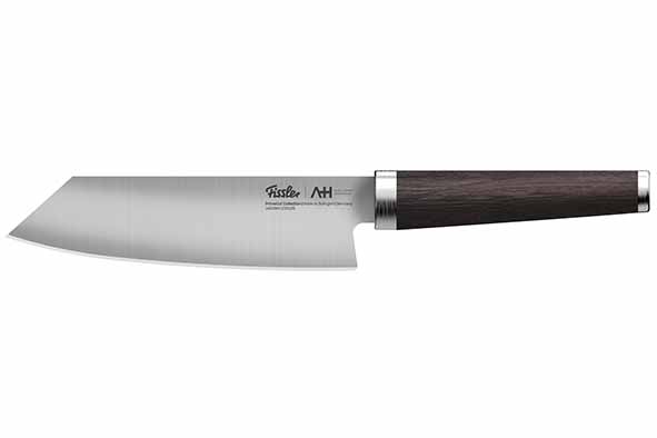 Primecut santokumes 17 cm handvat uit gerookte eik