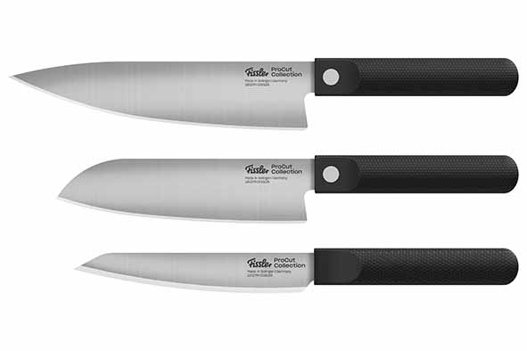 Procut mes set van 3: utility 14 cm, santoku 17 cm, chef 20 cm