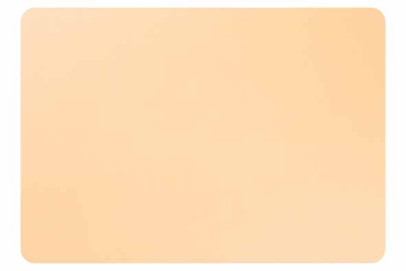 Placemat leather look amber gold 43 x 30 cm