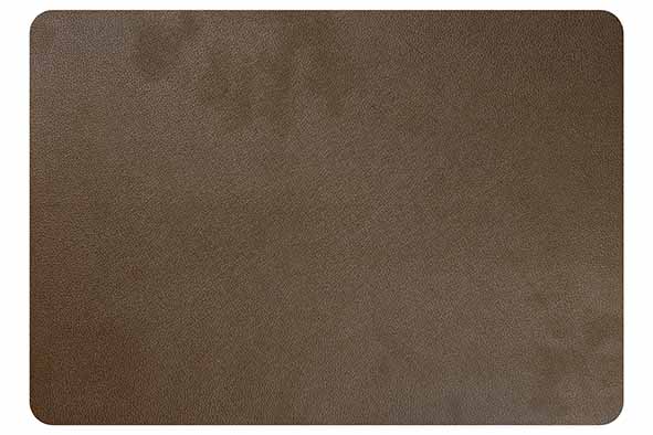 Placemat lederlook lead gray 43 x 30 cm
