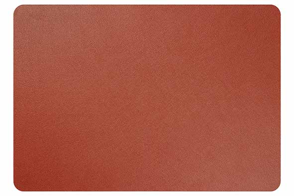 Placemat lederlook cognac 43 x 30 cm