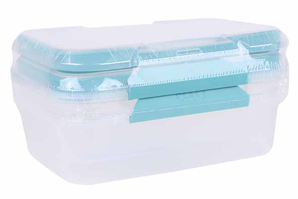 set van 2 Fresh Seal Clips bewaardoozen 2 l, blauw