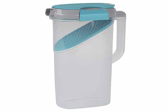 Fresh Seal Clips schenkkan 2,4 l met uitneembare zeef, polypropyleen