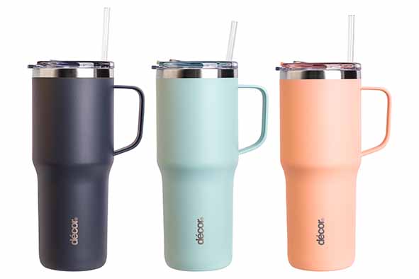 Insulated Double Wall Reisebecher XL 880 ml, Edelstahl