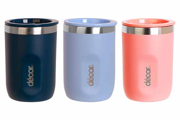 Insulated Double Wall travel mug 240 ml roestvrij staal