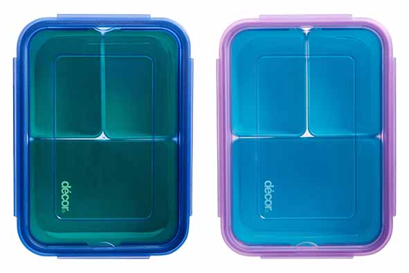 Go 3-in-1-Lunchbox 1,3 l Polypropylen 22,5 x 16,5 x 6 cm
