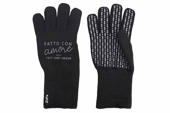 Hittebestendige handschoenen set van 2, zwart