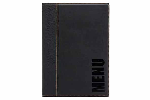 Trendy menuhouder zwart A4 34 x 24,6 x 0,4 cm