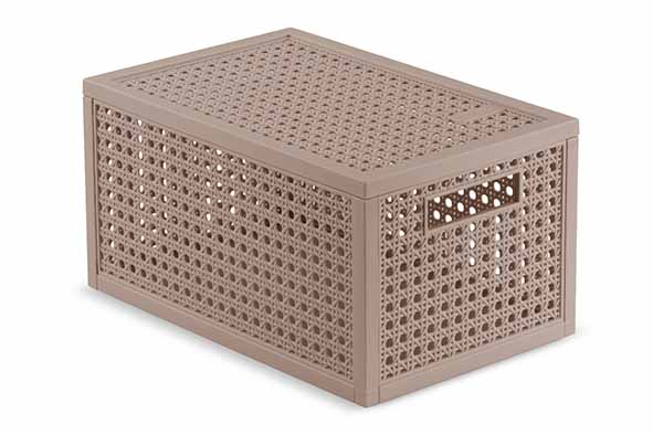 Kaya opbergmand S 7 l taupe 18,8 x 30 x 15,4 cm