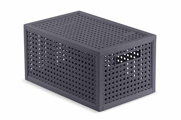 Kaya opbergmand S 7 l grijsblauw 18,8 x 30 x 15,4 cm