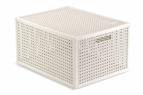 Kaya opbergmand M 20 l wit 42 x 30,5 x 7 cm