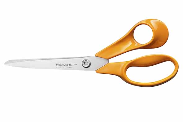 Classic universele schaar roestvrij staal oranje 21 cm