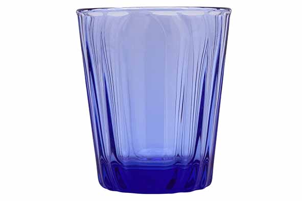 Onde tumbler cobalt 28 cl set of 6 Ø 8.4 cm, H 9.6 cm