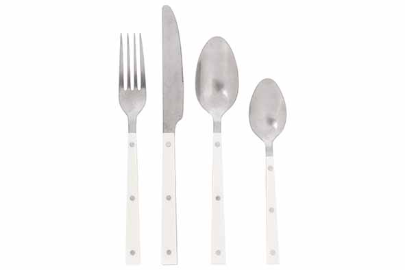 Yvette set of 16 cutlery stonewash cream