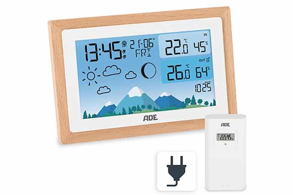 Digitale Wetterstation mit Funksensor 8,2 x 16,3 x 11 cm