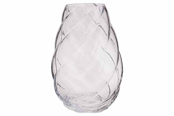 Vase Liora transparent 18 x 18 x 26,5 cm Glas