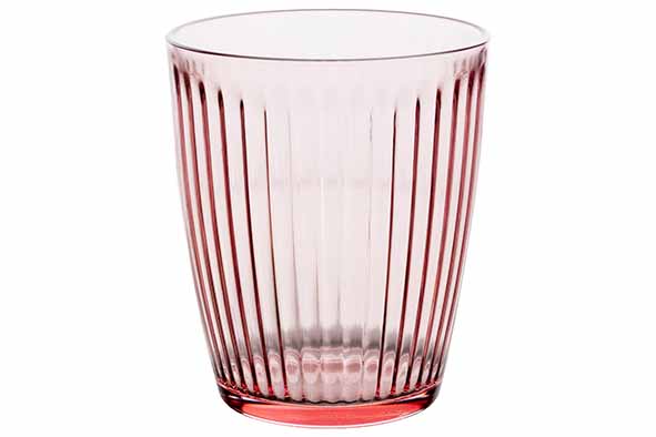 Lyra tumbler 32 cl set van 4 pink Ø 8,4 cm, H 9,8 cm
