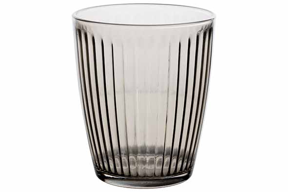 Lyra tumbler 32 cl set van 4 smokey grey Ø 8,4 cm, H 9,8 cm