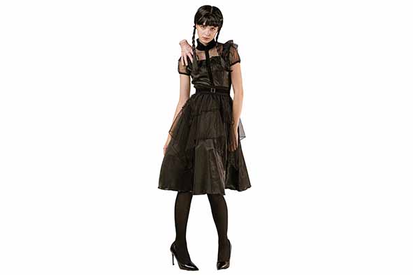 Kostüm Raven Prom Dress Adult schwarz Textil