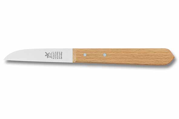 Molenmes schilmes 65 mm roestvrij, beuken handvat