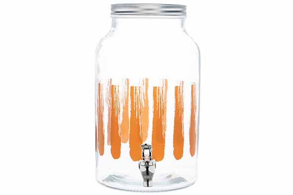 Brisa sapdispenser 6 l oranje Ø 17,8 x 30,4 cm