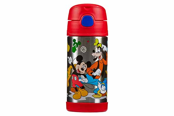 Funtainer drinkfles met print, Disney Mickey, 0,35 l, Ø 7 x 17,6 cm