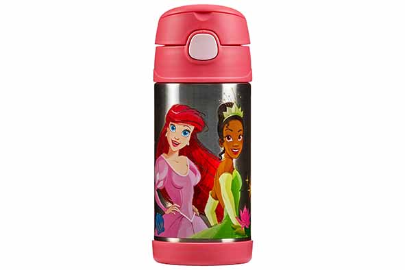 Funtainer drinkfles met print, Disney Princesses, 0,35 l, Ø 7 x 17,6 cm