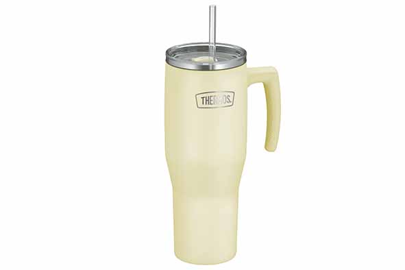 Travel Tumbler 1,1 l vanilla mat roestvrij staal 14,4 x 10,3 x 31,2 cm