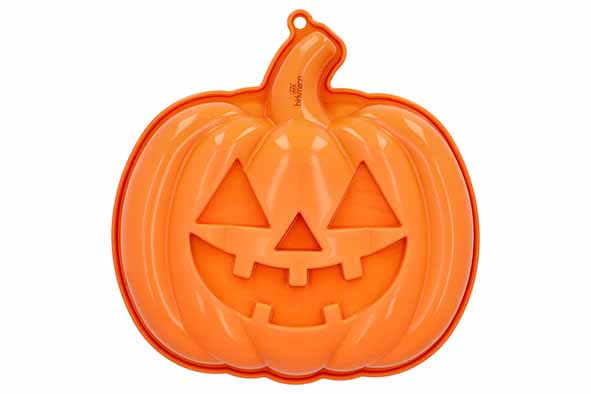 Halloween bakvorm pompoen siliconen oranje 25 x 24,2 x 4,5 cm