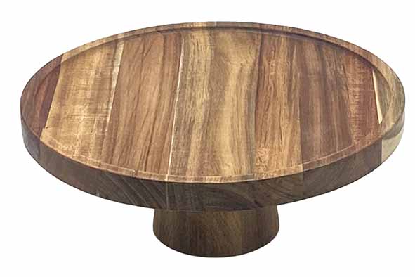 Acacia 2.0 taartschotel, acacia, Ø 25,5 cm, hoogte 10 cm, naturel