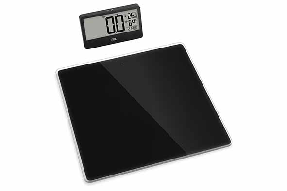 Pese-personne digitale ronja noir ecran externe - incl. 2x aaa