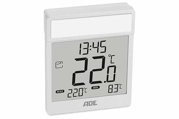 Digitales Fensterthermometer, selbstklebende Folie, 9 x 7,2 x 1,9 cm