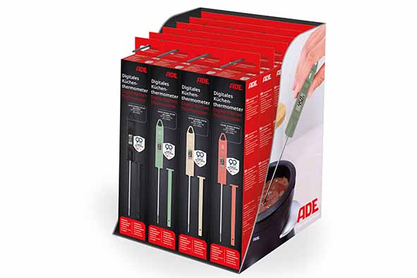 Bbq Thermometer display vleesthermometer, set van 24, tot 200 °C, roestvrij staal