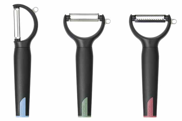 Refinest dunschiller set van 3 glad, getand, julienne