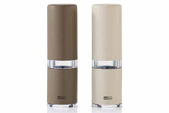 Style set van 2 peper-zoutmolens beige Ø 4,5 x 14,9 cm