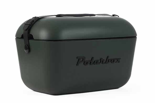 Polarbox koelbox, 20 l, groen/zwart, 46 x 31,5 x 29,5 cm