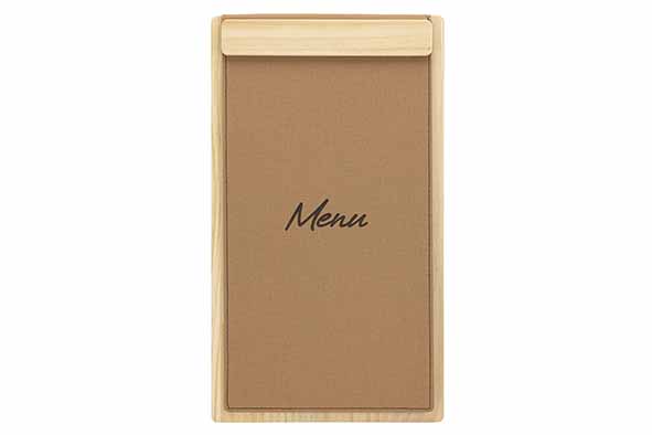 Signature menuhouder A45 lichtbruin magnetisch 32,5 x 19 x 1,5 cm