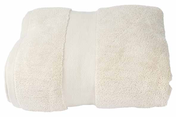 Badlaken puur 650gsm cream 100 x 200 cm kat oen