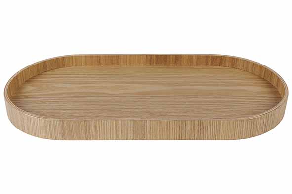 Aurä serveerplank ovaal, 40,1 x 20,2 x 3 cm, hout, naturel