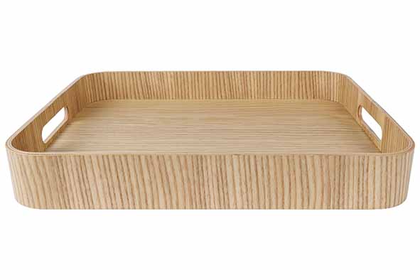 Aurä dienblad rechthoekig natuur 40 x 32 x 5,5 cm