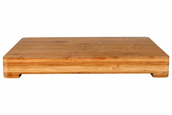 Selva snijplank met voetjes 40,5 x 30,5 x 5,5 cm bamboe bruin