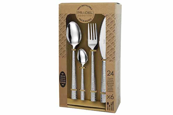 Bestekset Pradel Essentiel Silex 24-delig 18/0