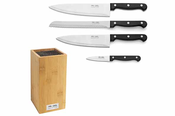 Pradel Essentiel Universel messenblok 4-delig bamboe 12 x 12 x 36 cm