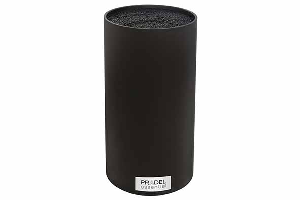 Pradel Essentiel Universel messenblok zwart soft touch 12 x 24 cm