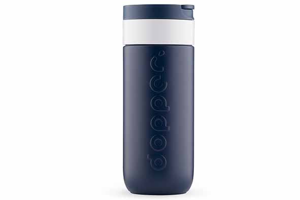 Travel Mug breaker blauw 400 ml Ø 7 x 18 cm