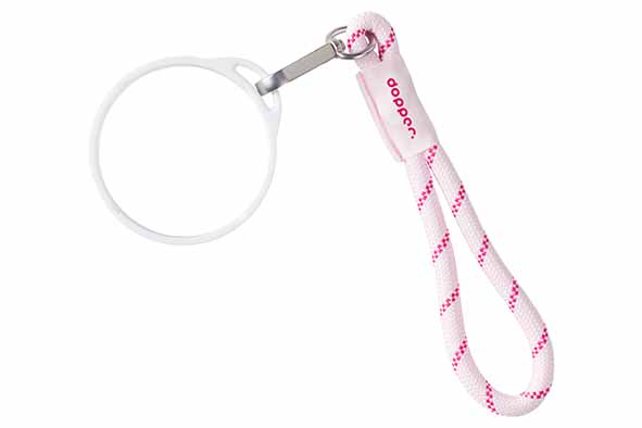 Dopper Polskoord White - Cherry Pink 25 cm