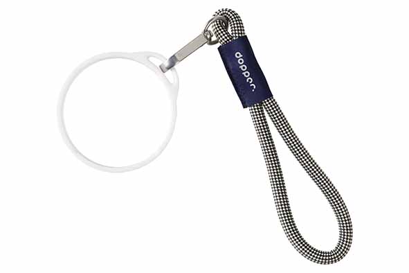 Dopper polskoord white sandy black