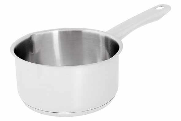Profile sauspan Ø 14 cm 1 l met 2 tuiten roestvrij staal