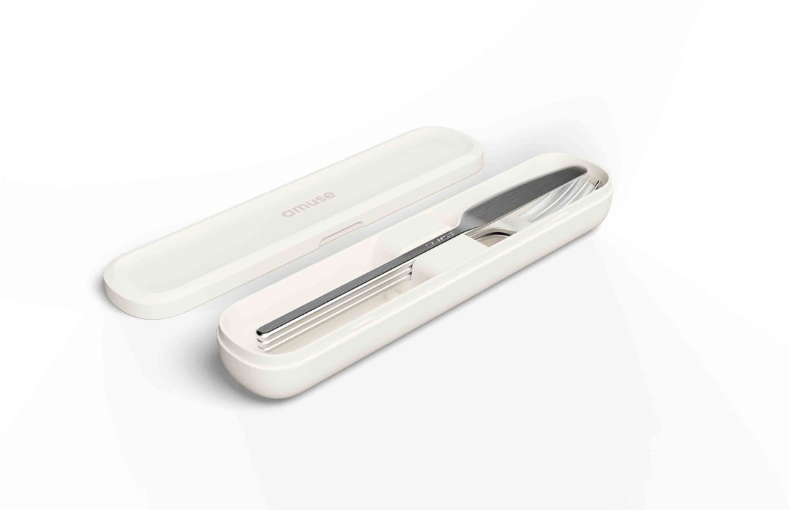 Nello Bestekset On-the-Go Oat 19,7 x 4,3 x 2,7 cm