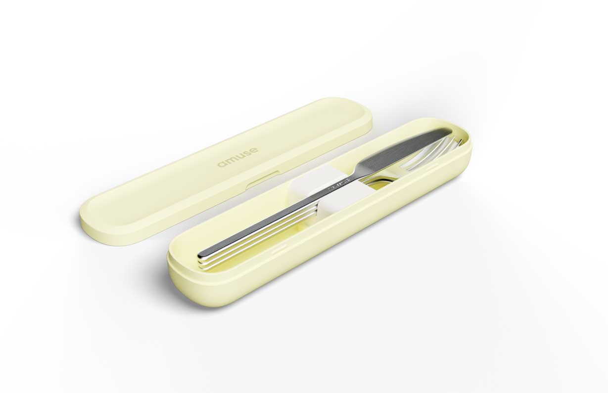Bestekset Nello on-the-go Butter 19,7x4,3xH2,7 cm